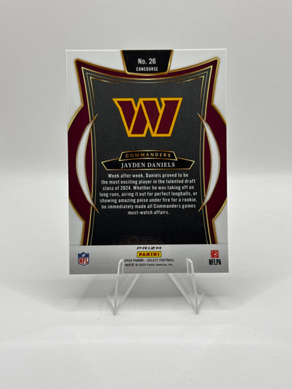 Jayden Daniels #26 Red Blue Prizm Concourse Level