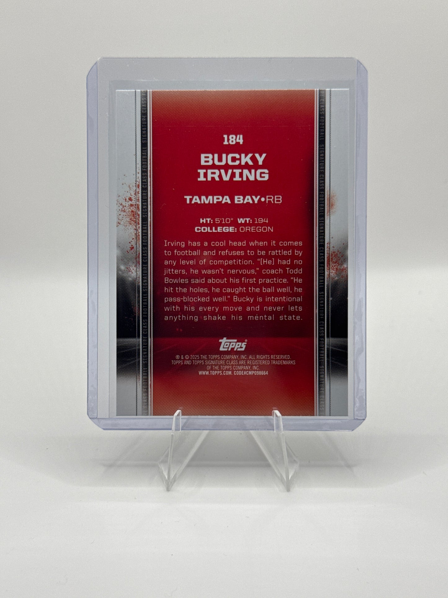 Bucky Irving (Rookie) #184 Magenta 072/250