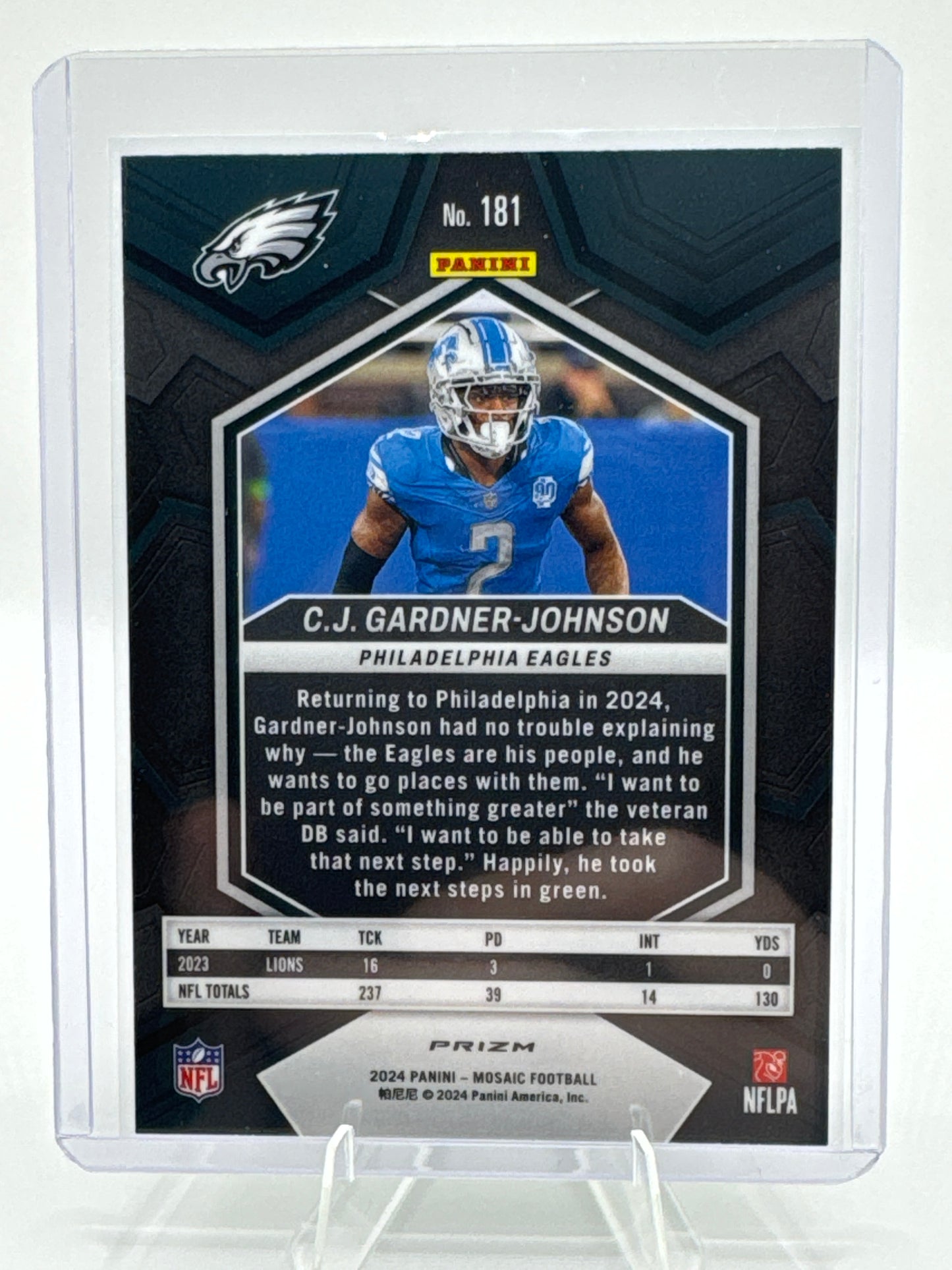 C.J. Gardner-Johnson #181 Green