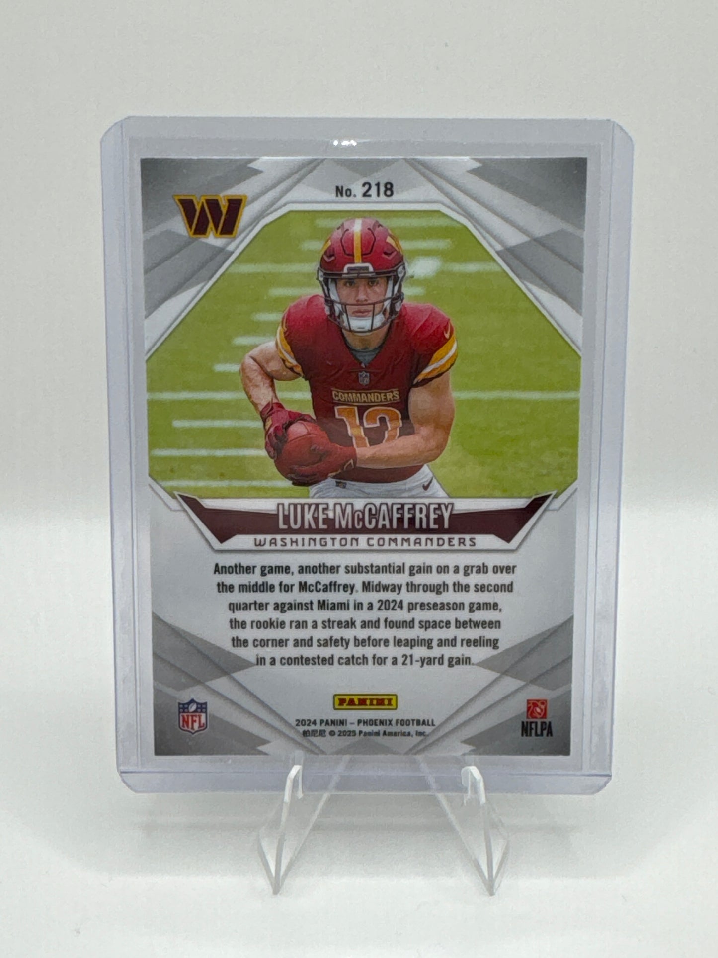 Luke McCaffrey (Rookie) #218 Phoenix Hyper