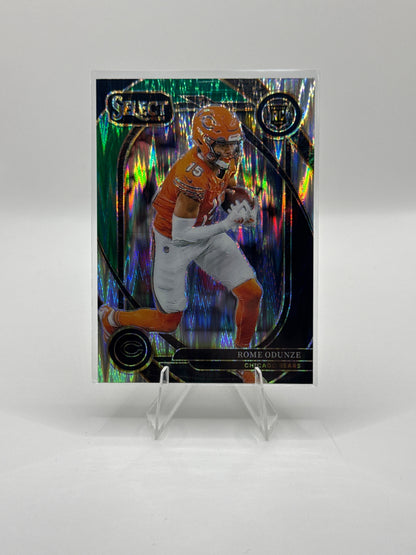 Rome Odunze (Rookie) #236 Green Black Prizm Shock Club Level