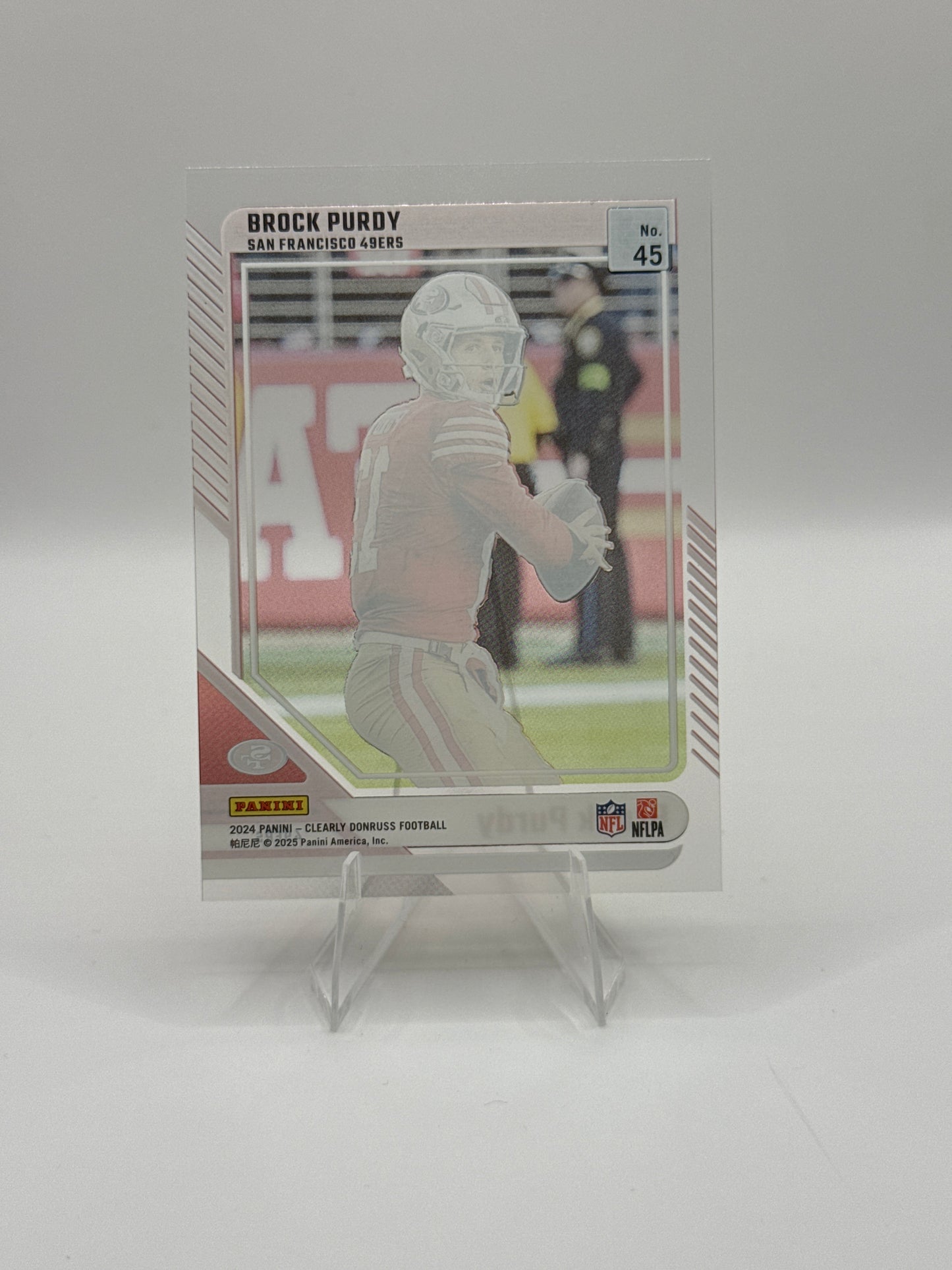 Brock Purdy #45 Clearly Donruss