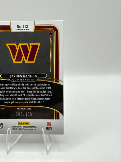 Jayden Daniels (Rookie) #112 Copper Shock Premier Level /299
