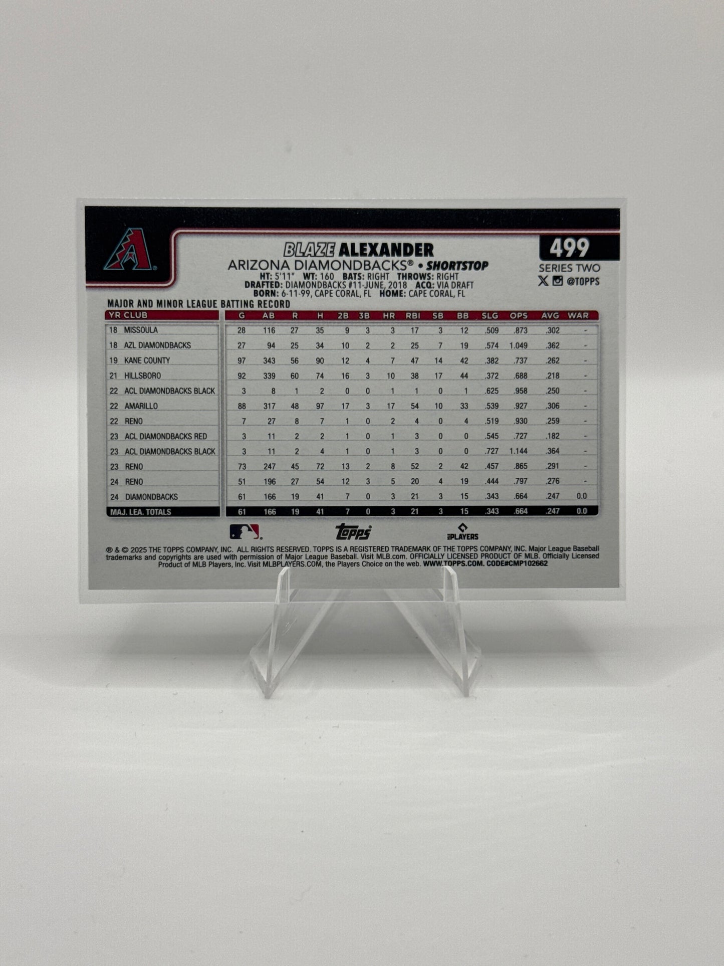 Blaze Alexander #499 Holo