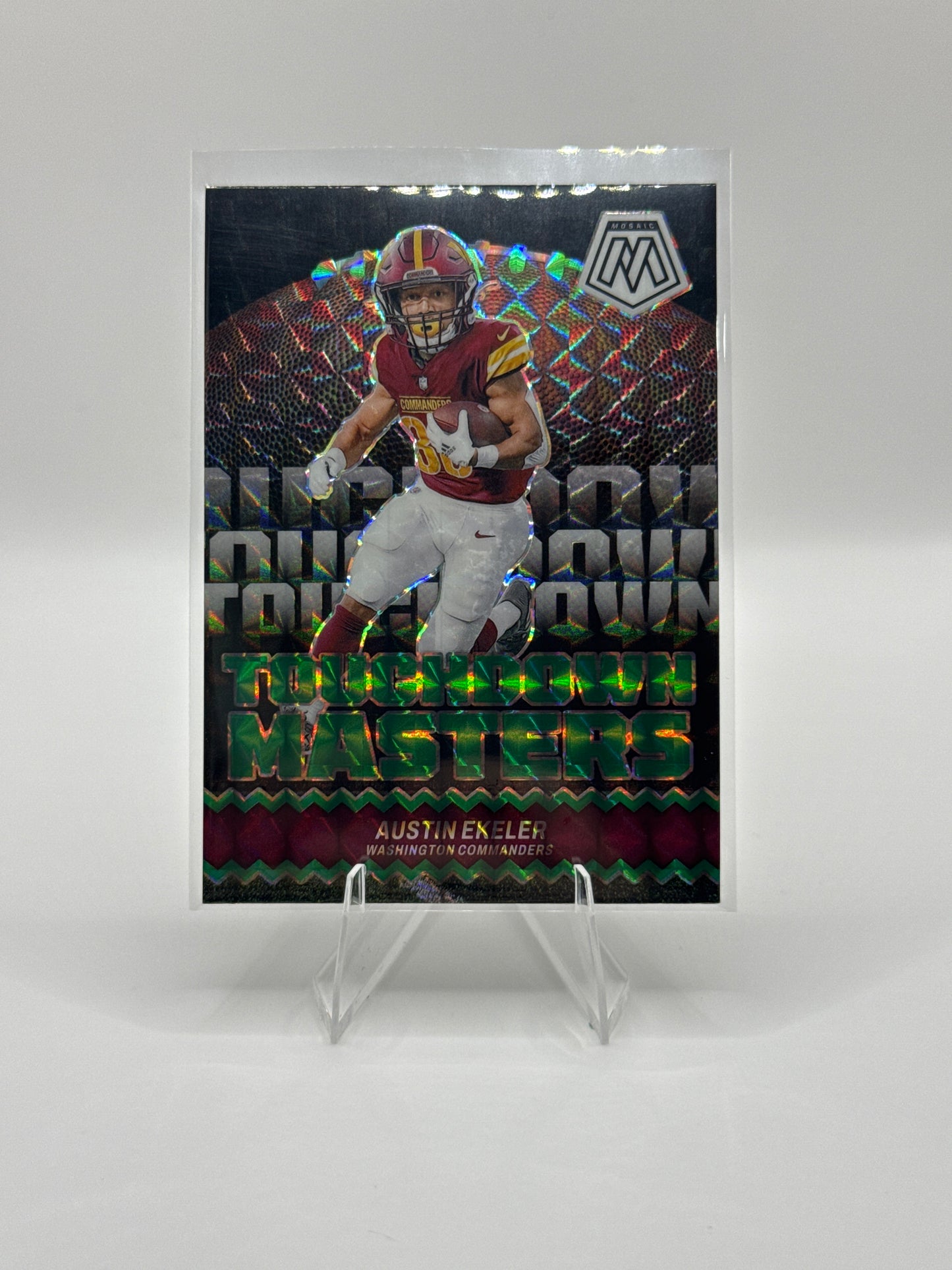 Austin Ekeler #TM-AER Green Mosaic Touchdown Masters