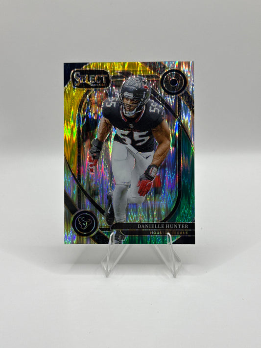 Danielle Hunter #243 Yellow Green Prizm Shock Club Level 2024 Panini - Select Football