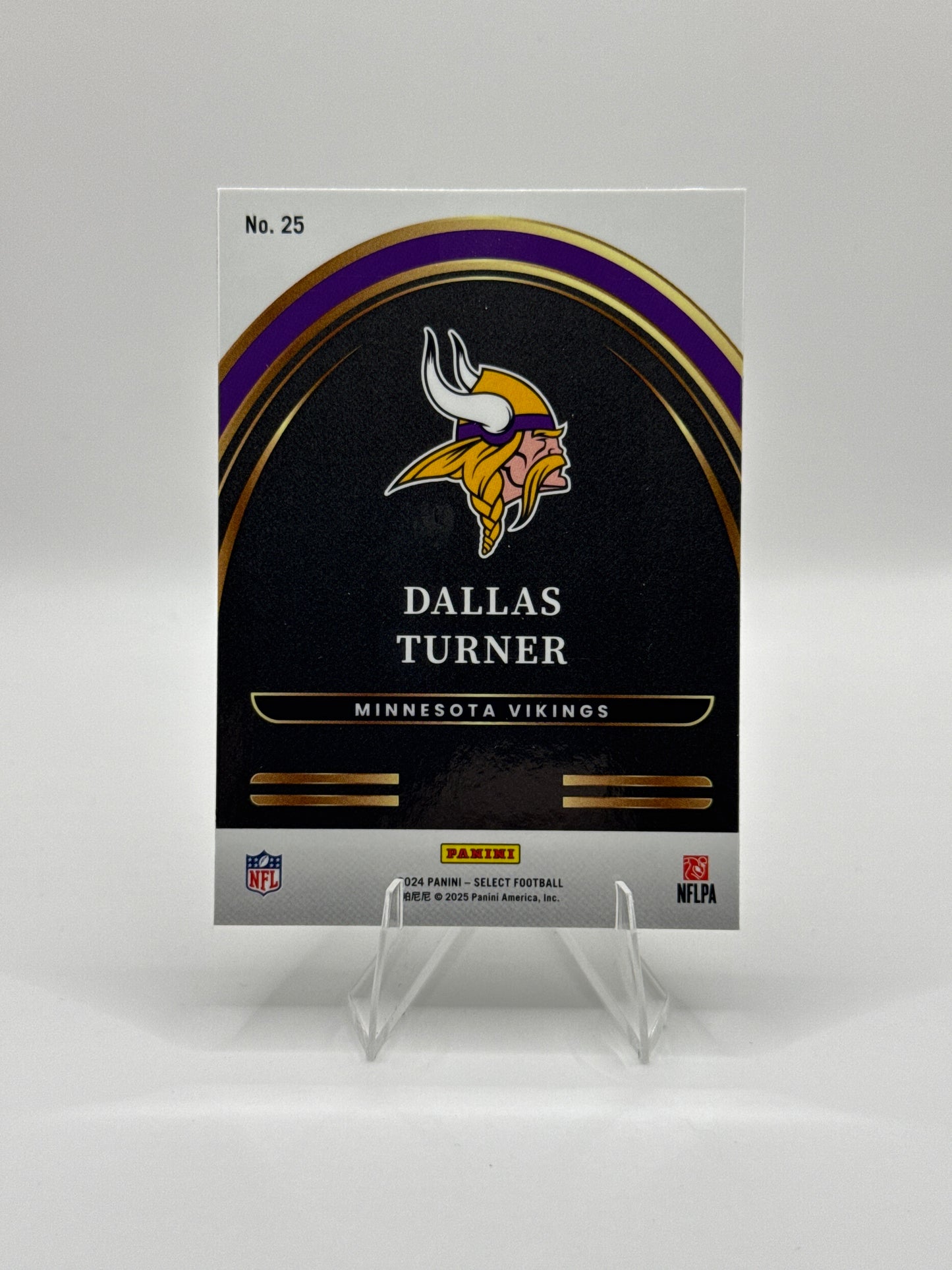 Dallas Turner (Rookie) #25 Future 2024 Panini - Select Football