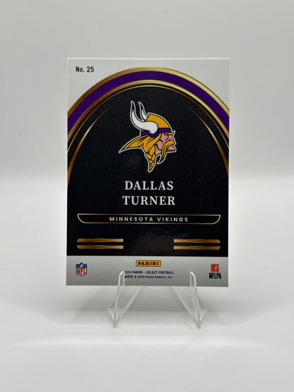 Dallas Turner (Rookie) #25 Future 2024 Panini - Select Football