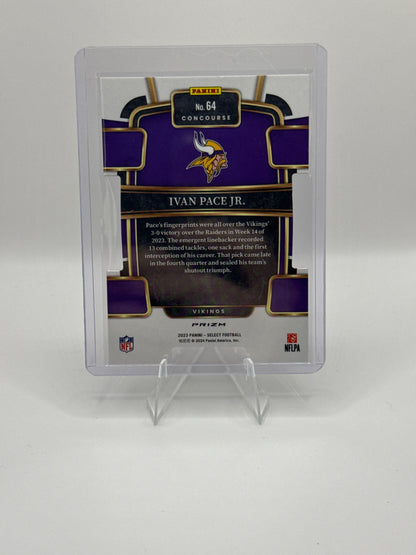 Ivan Pace Jr. (Rookie) Red Blue Prizm Die-Cut #64