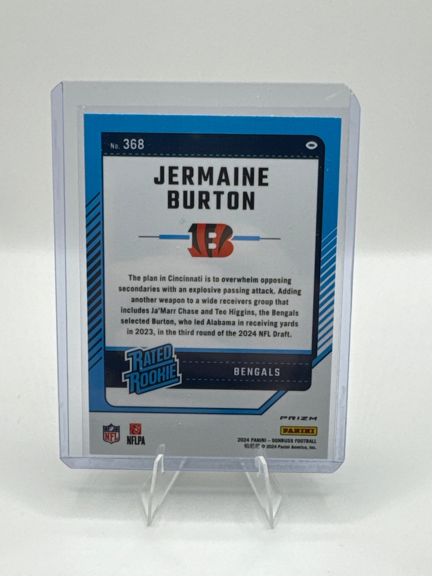 Jermaine Burton (Rookie) Red Green Holo