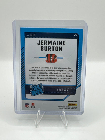 Jermaine Burton (Rookie) Red Green Holo