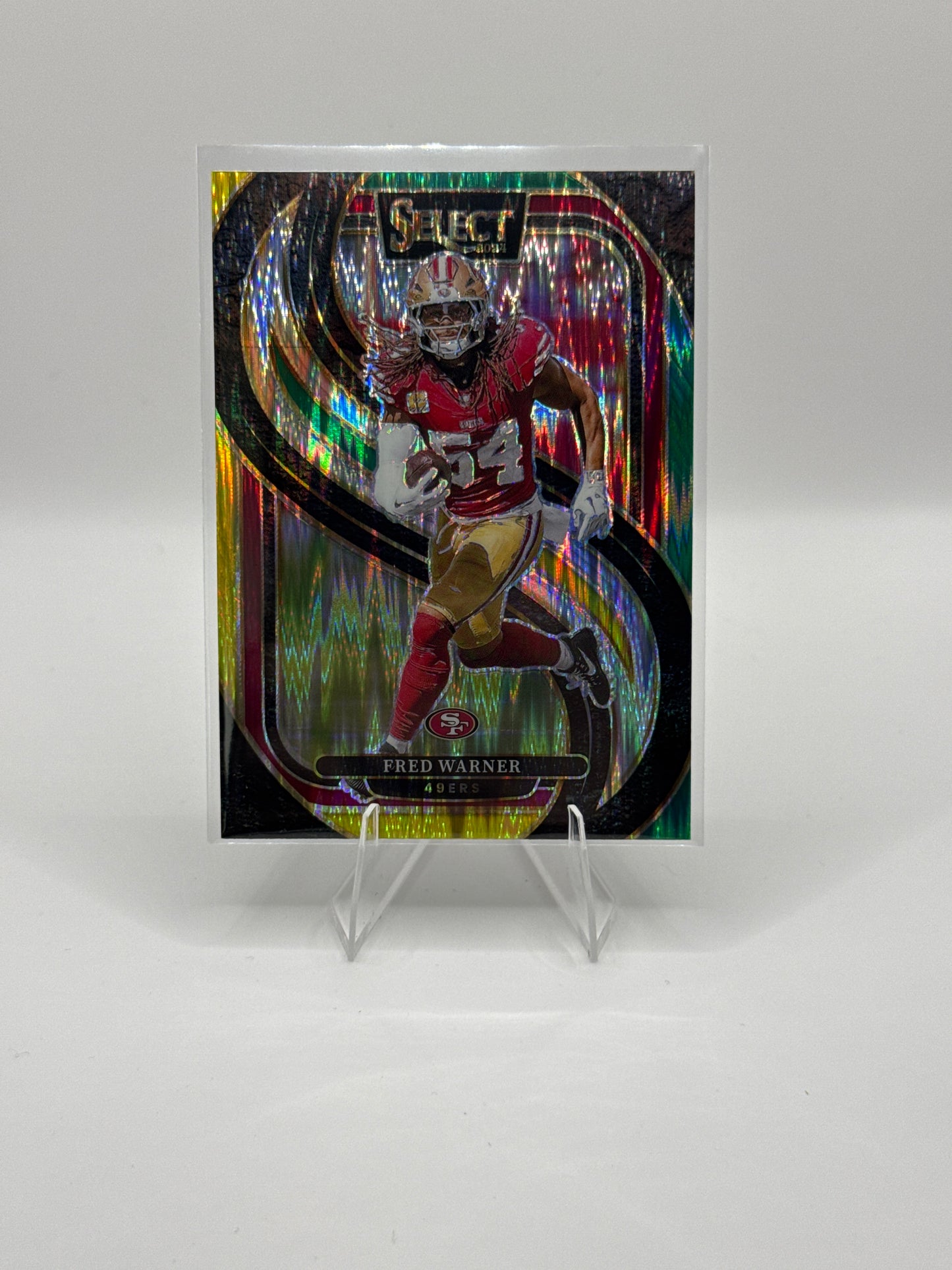 Fred Warner #157 Green Yellow Prizm Shock Premier Level