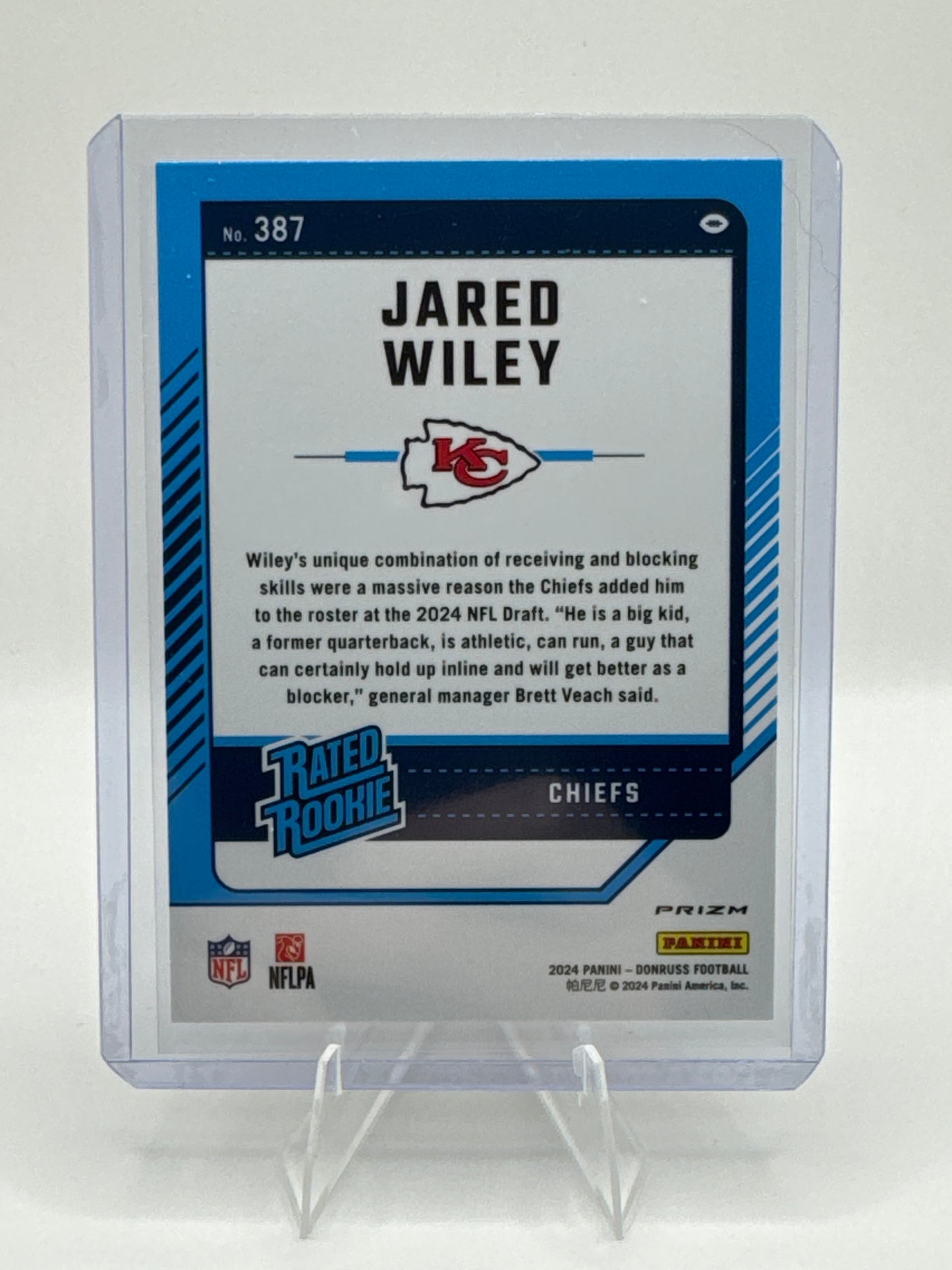 Jared Wiley Rated Rookie #387 Holo