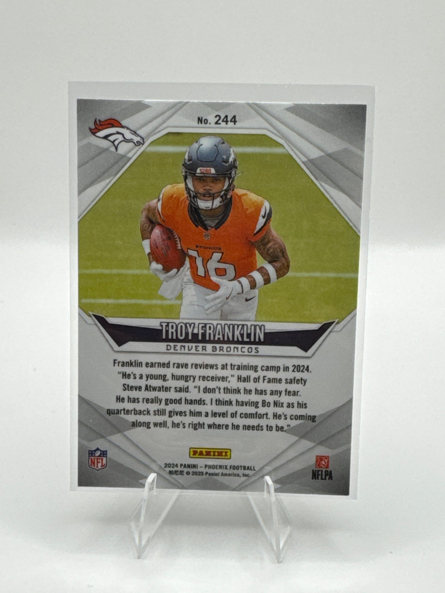 Troy Franklin (Rookie) #244 Phoenix Football