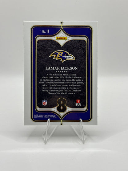 Lamar Jackson #11 Numbers 2024 Panini - Select Football