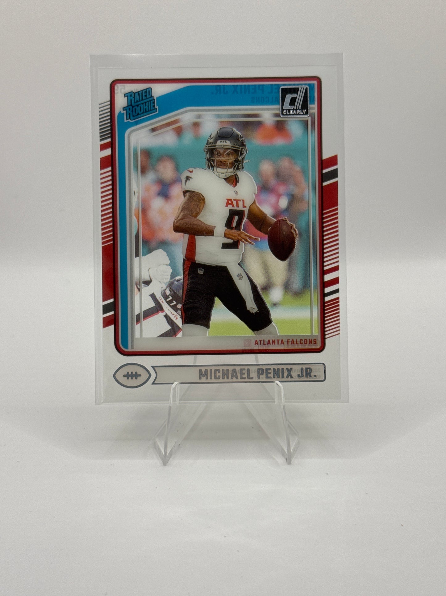 Michael Penix Jr. Rated Rookie #59 2024 Panini - Clearly Donruss Football