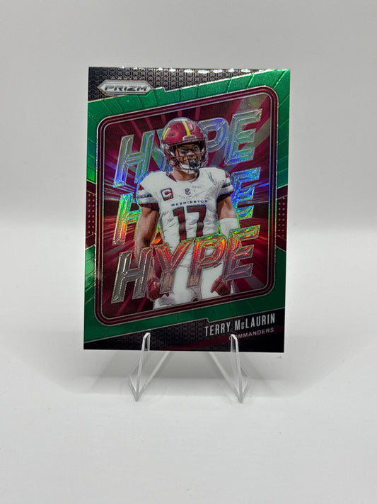 Terry McLaurin #12 Green Hype 2024 Prizm