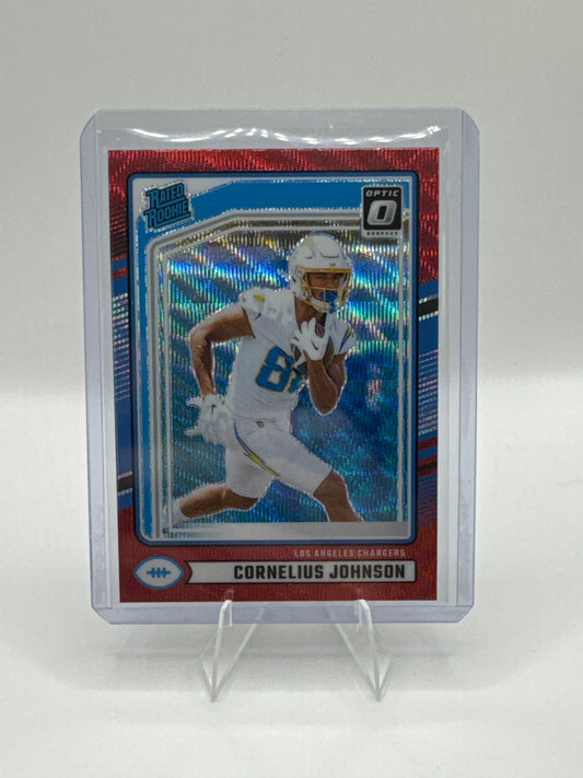 Cornelius Johnson Rated Rookie #377 Red Wave Optic