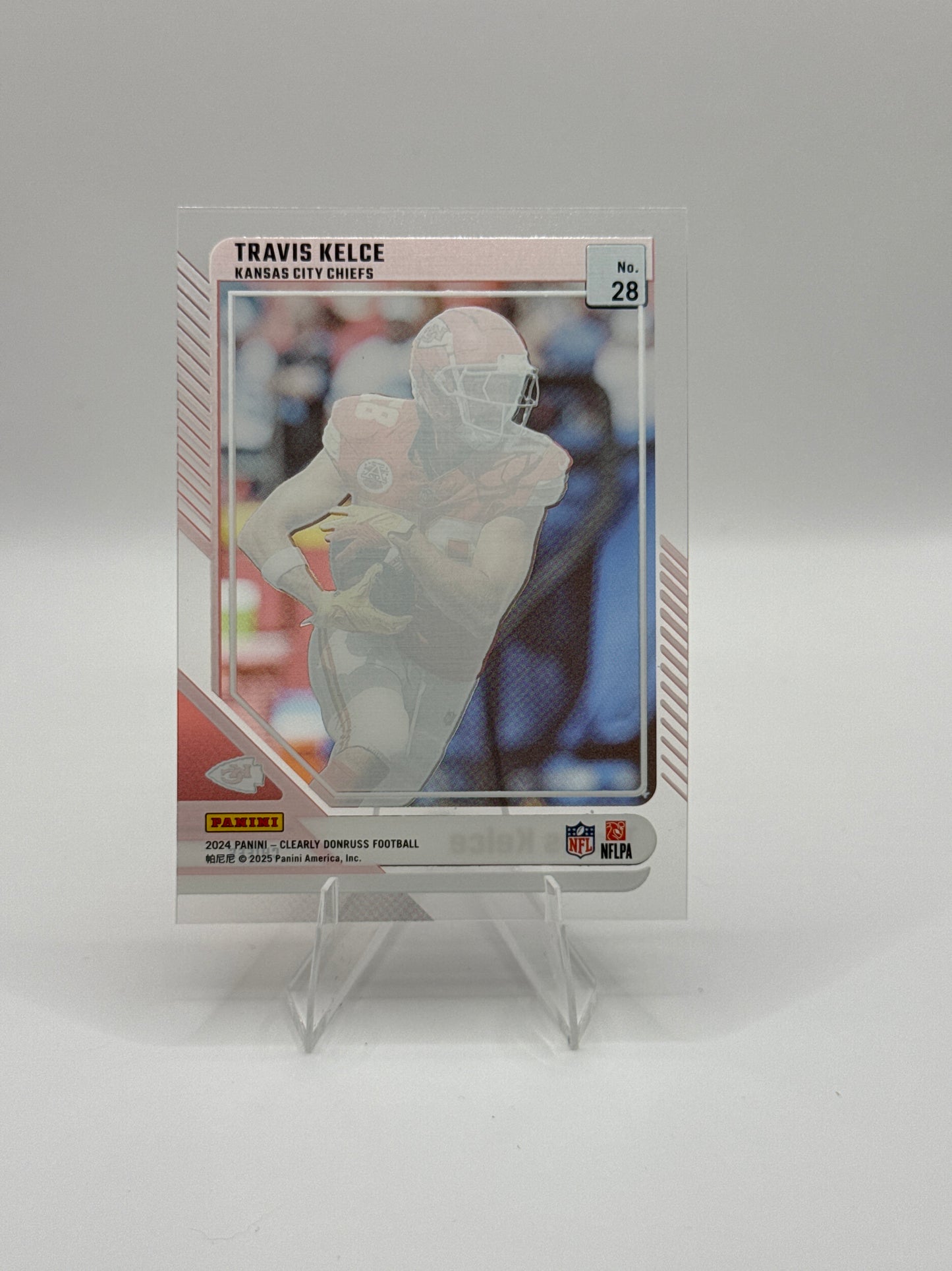 Travis Kelce #28 2024 Panini - Clearly Donruss Football