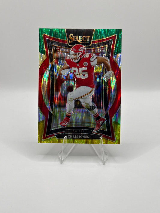 Chris Jones #19 Green Yellow Prizm Shock Concourse Level 2024 Panini - Select Football