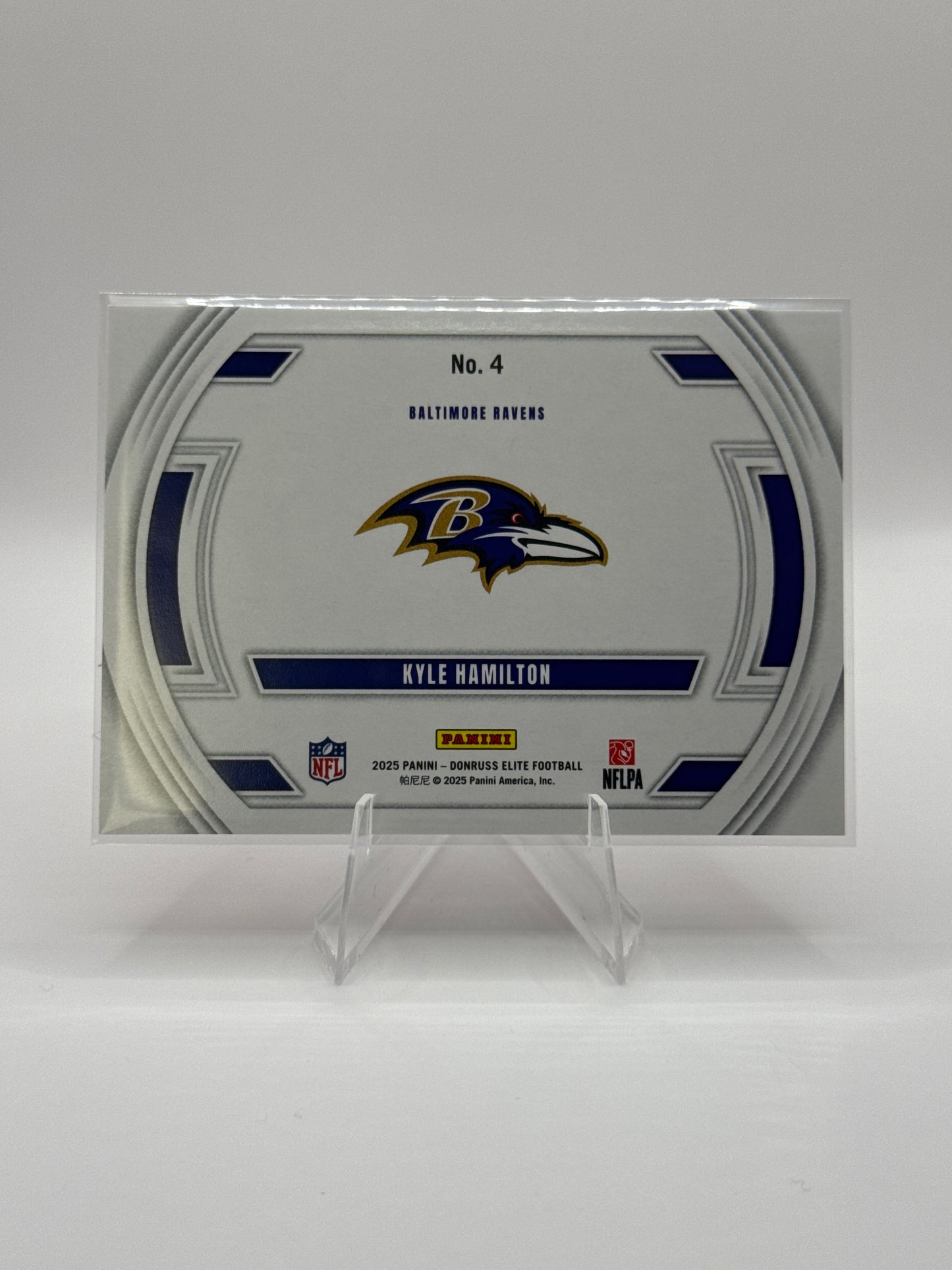 Kyle Hamilton #4 Field Vision Red 75/99 2025 Panini - Elite Football