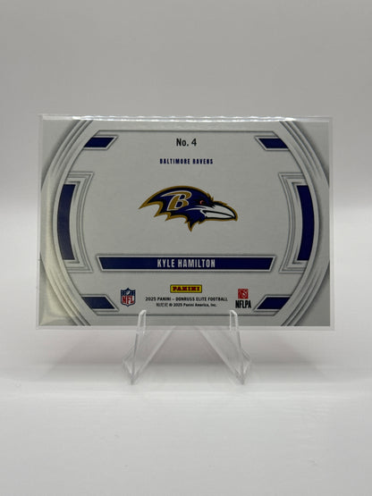 Kyle Hamilton #4 Field Vision Red 75/99 2025 Panini - Elite Football