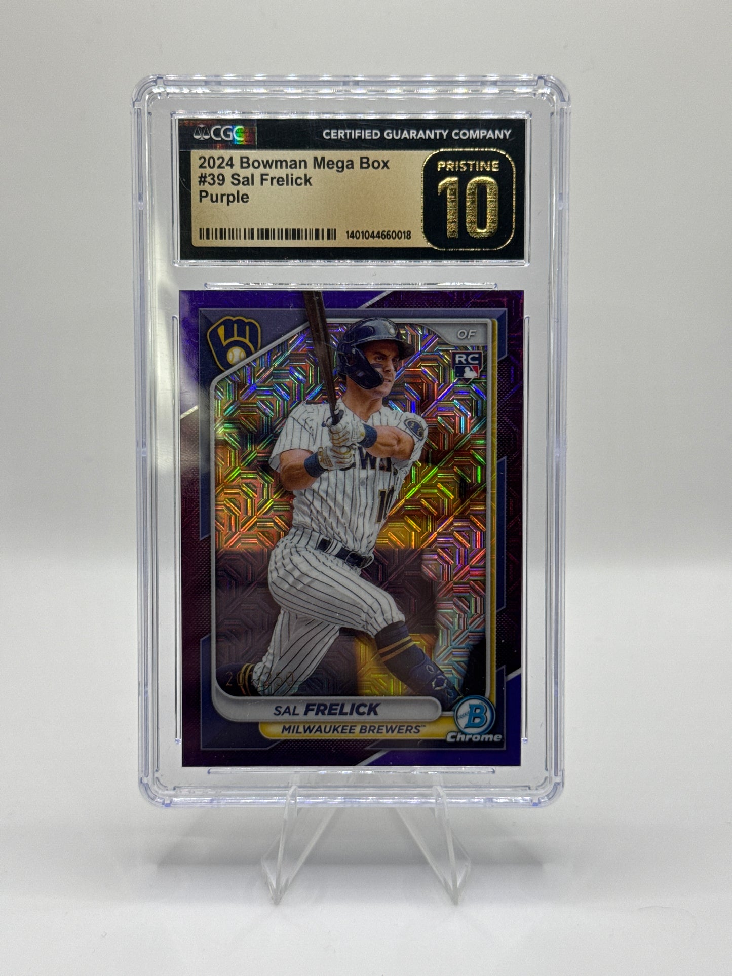 Sal Frelick #39 Purple 201/250 CGC Pristine 10
