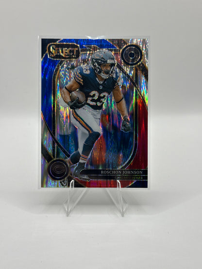 Roschon Johnson #291 Red Blue Prizm Shock Club Level 2024 Panini - Select Football