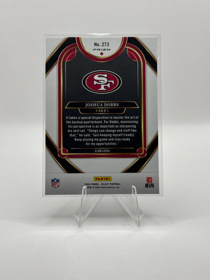 Joshua Dobbs #273 Zebra Club Level 2024 Panini - Select Football