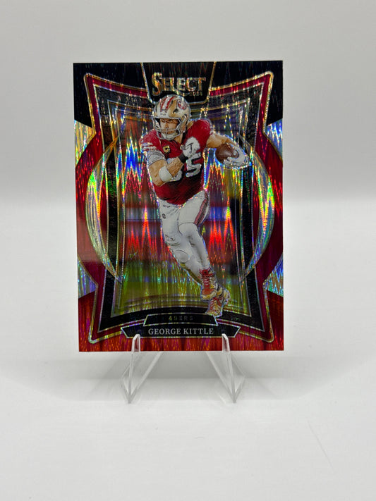 George Kittle #58 Red Black Prizm Shock Concourse Level - Color Match!