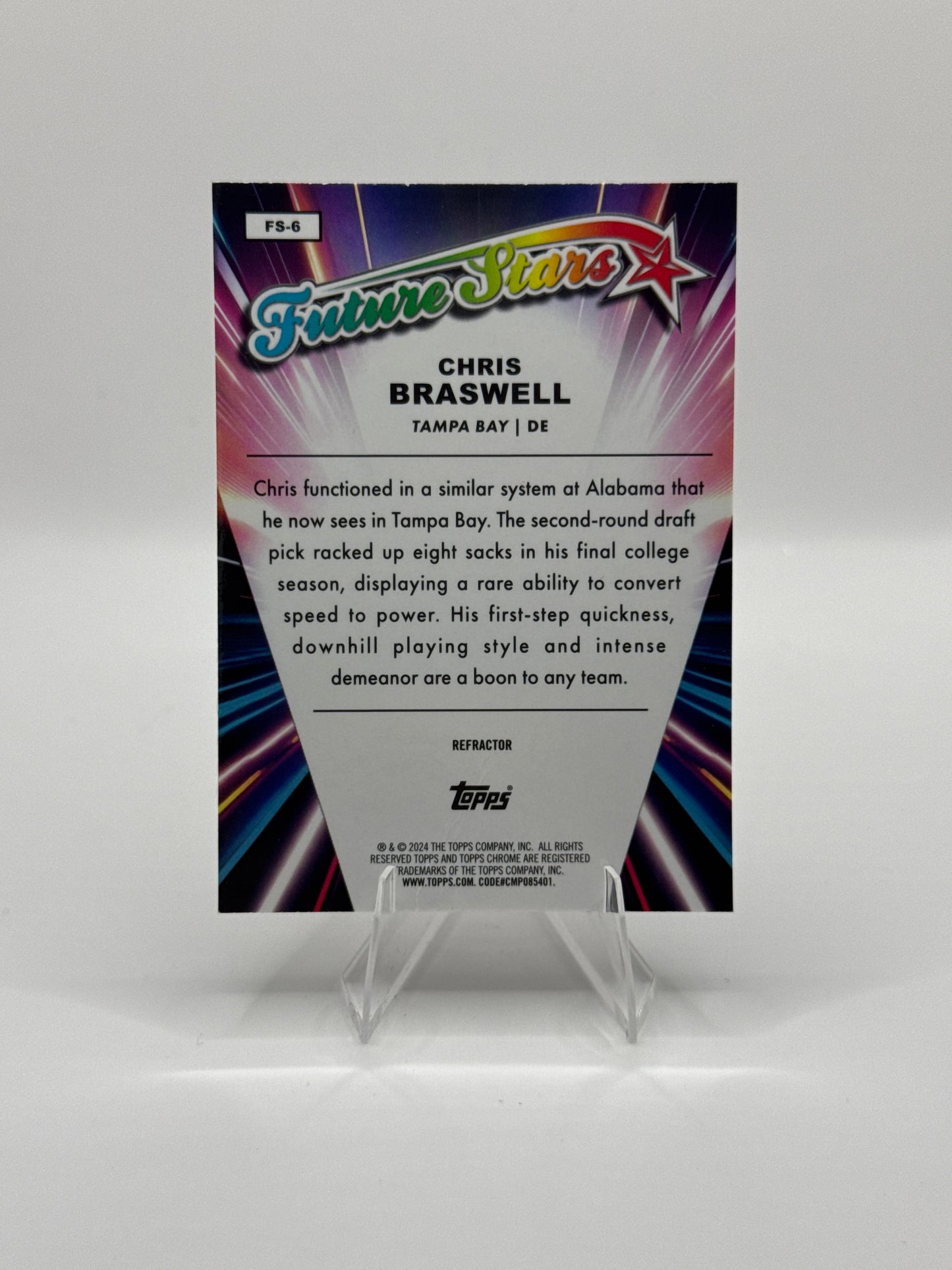Chris Braswell (Rookie) #FS-6 Future Stars 2024 Topps