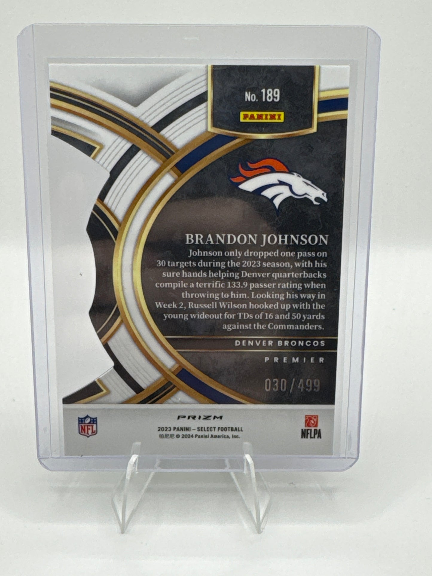 Brandon Johnson Neon Green Prizm Die-Cut /499