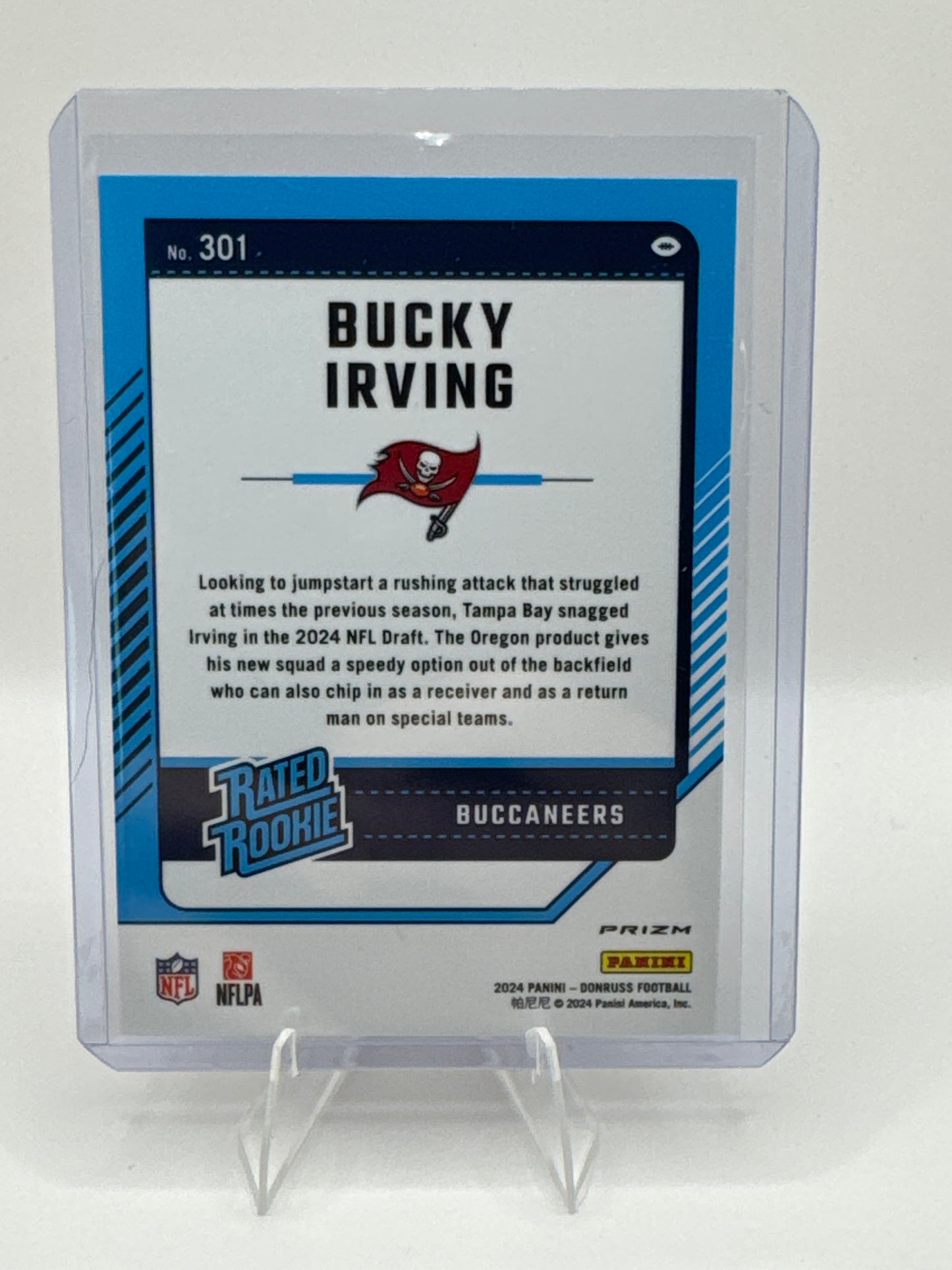 Bucky Irving (Rated Rookie) #301 Pink Holo