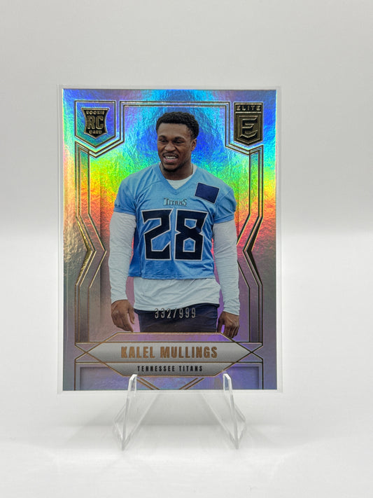 Kalel Mullings (Rookie) #146 332/999 2025 Panini - Elite Football
