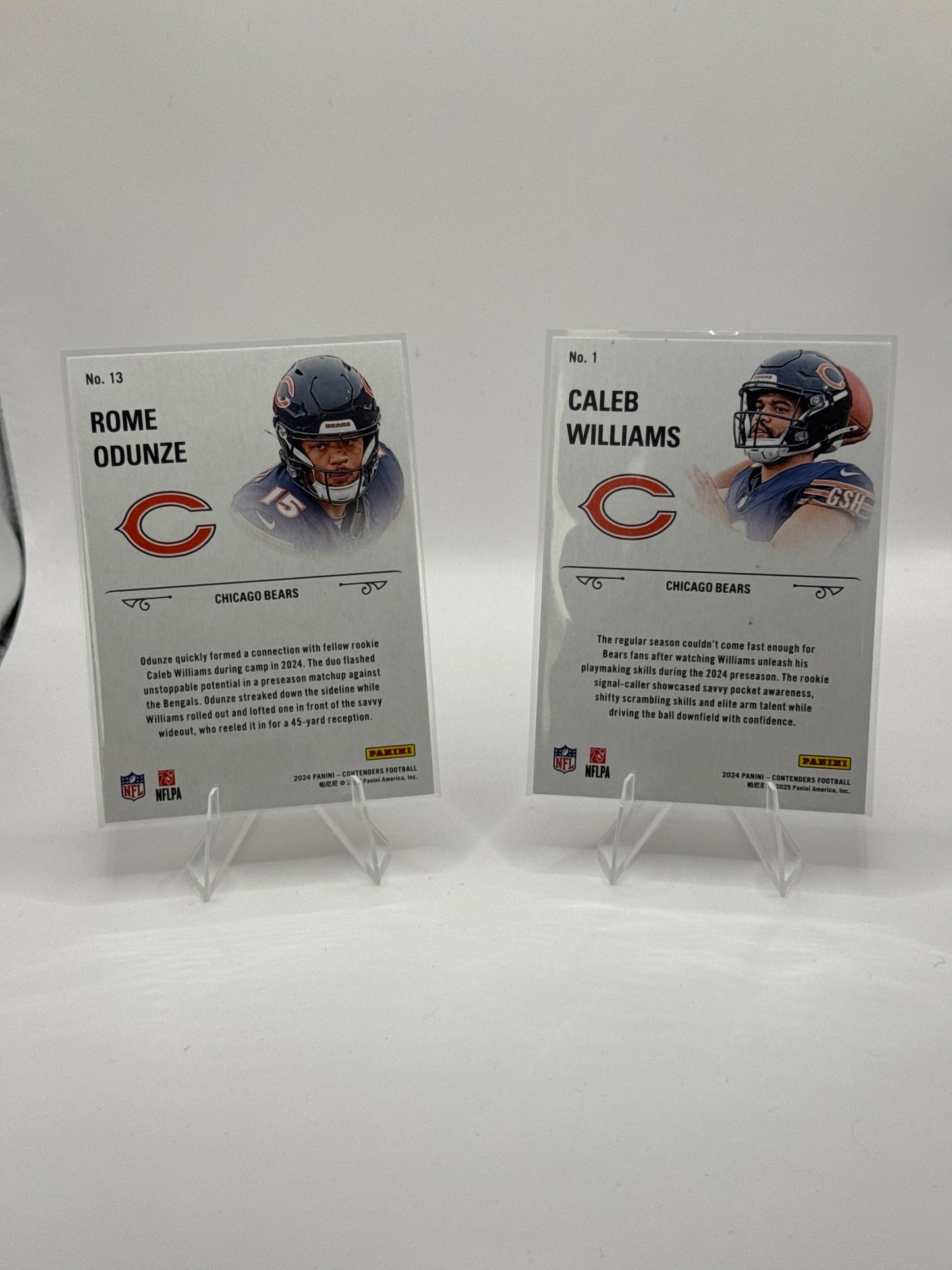 Caleb Williams Rookie Stallions #1 and Rome Odunze Rookie Stallions #13