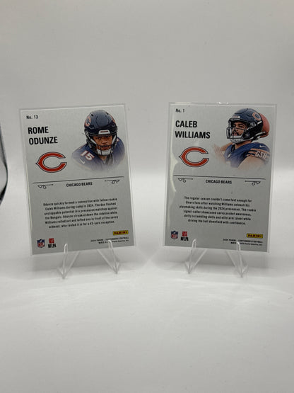 Caleb Williams Rookie Stallions #1 and Rome Odunze Rookie Stallions #13