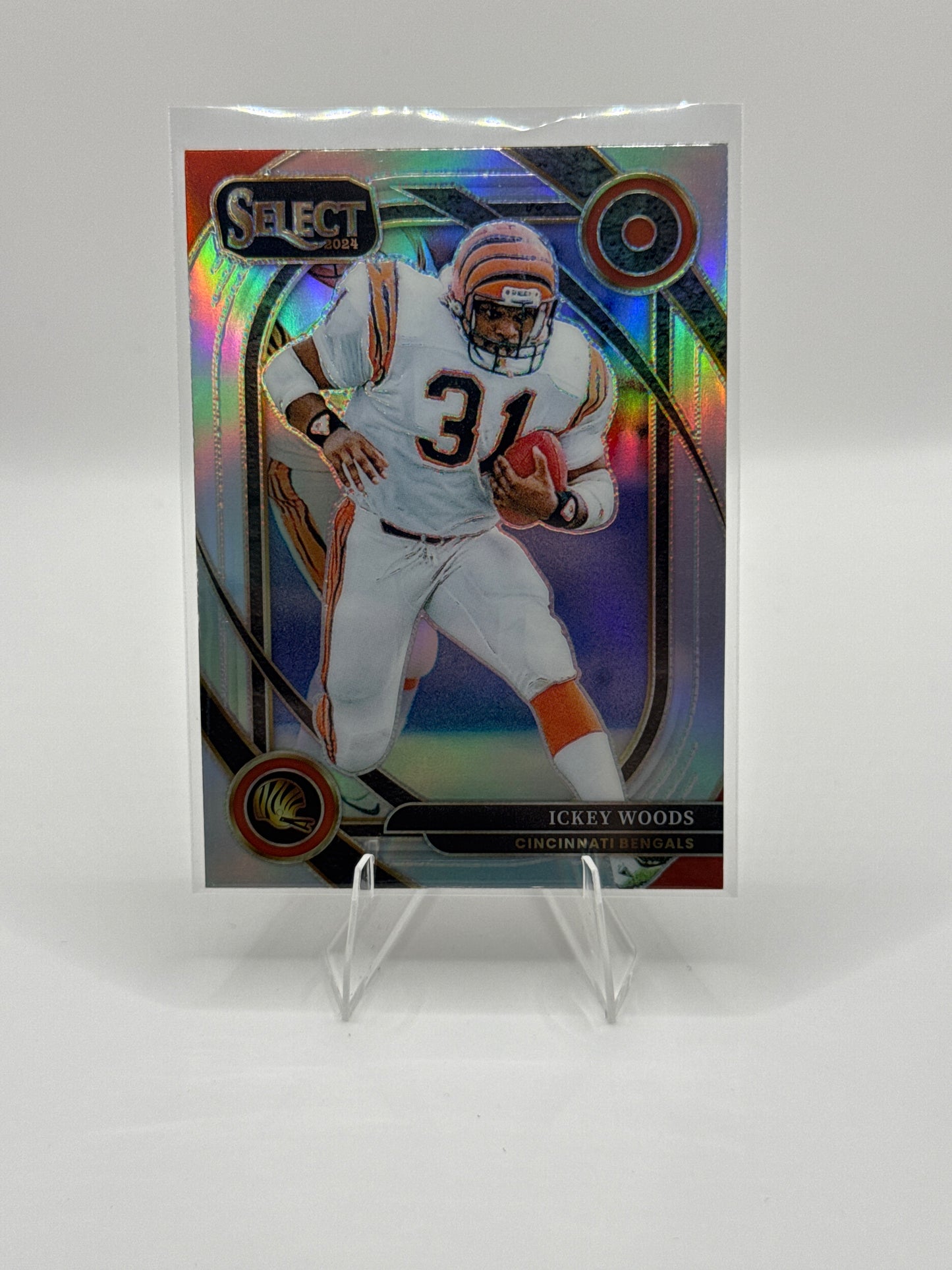 Ickey Woods #260 Silver Prizm 2024 Panini - Select Football