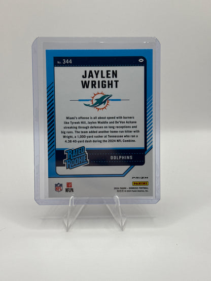 Jaylen Wright (Rated Rookie) #344 Pink Holo