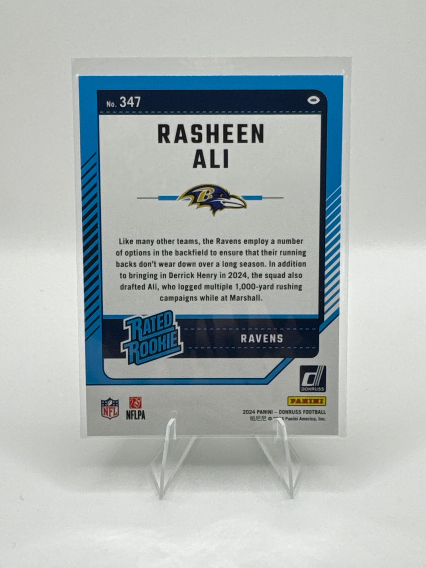 Rasheen Ali (Rated Rookie) #347 Green Press Proof