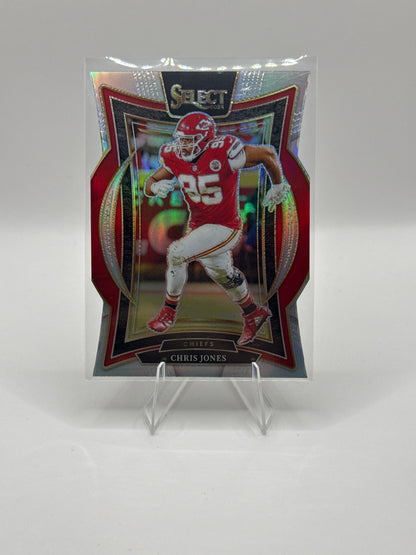 Chris Jones #19 Silver Prizm Die-Cut Concourse Level 2024 Panini - Select Football