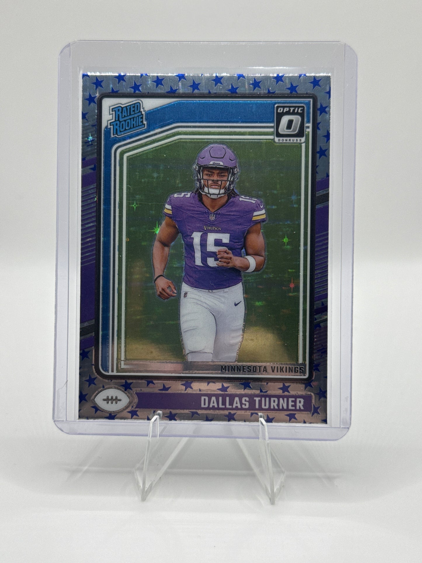 Dallas Turner Rated Rookie #224 Blue Stars