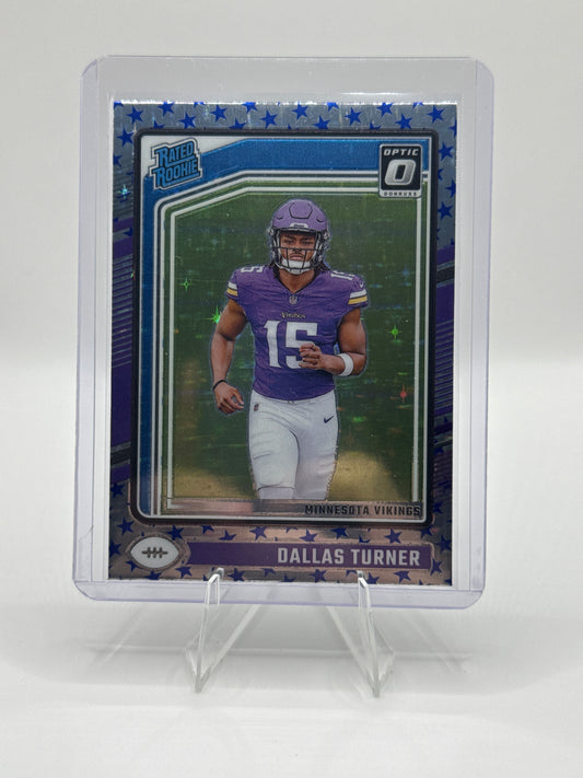 Dallas Turner Rated Rookie #224 Blue Stars