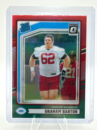 Graham Barton (Rated Rookie) Red Green Holo