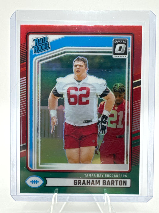Graham Barton (Rated Rookie) Red Green Holo