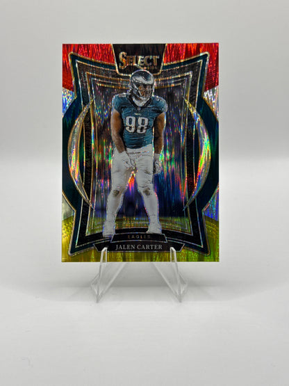 Jalen Carter #65 Red Yellow Prizm Shock Concourse Level