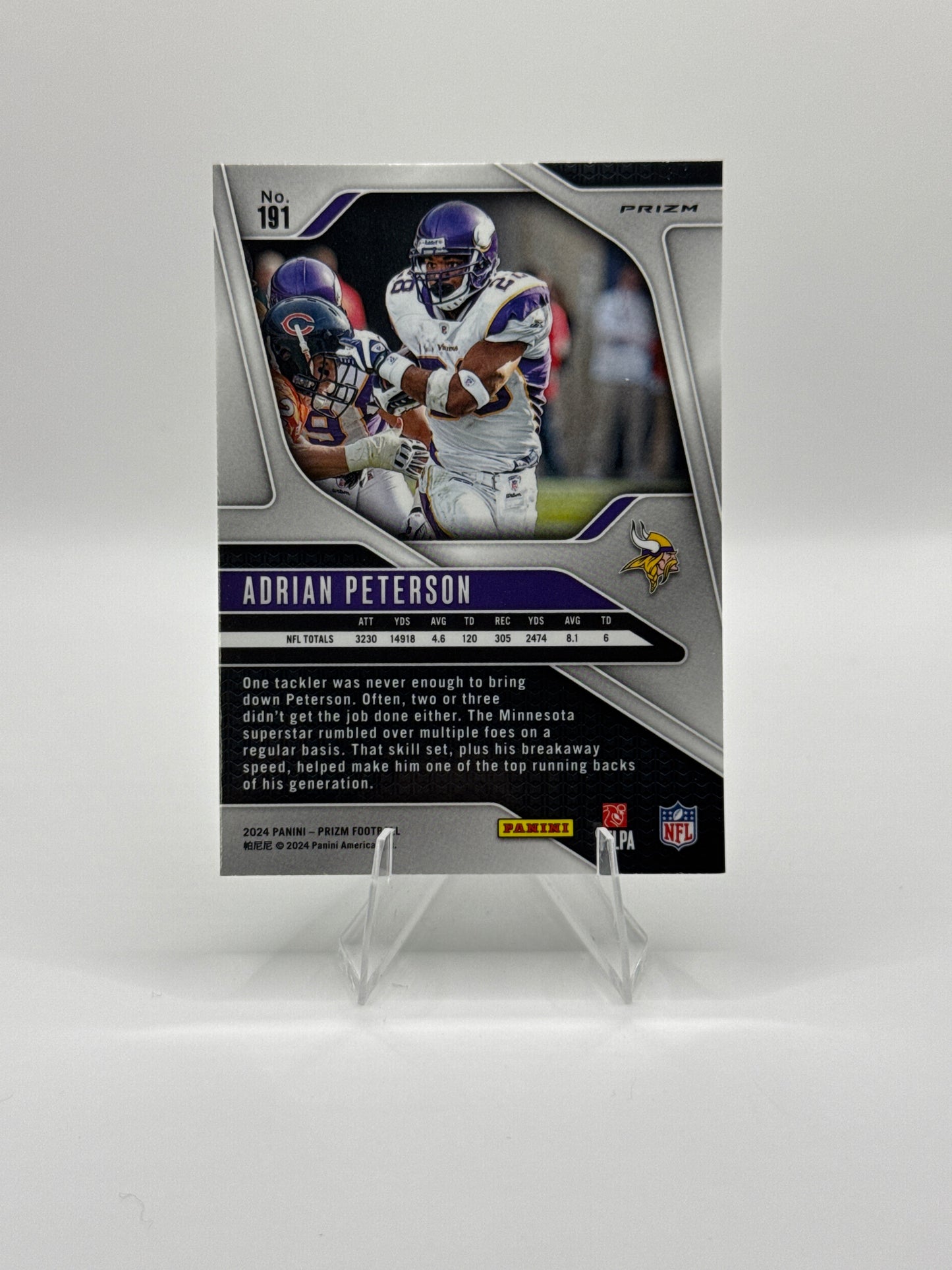 Adrian Peterson #191 Green Wave 2024 Panini - Prizm Football