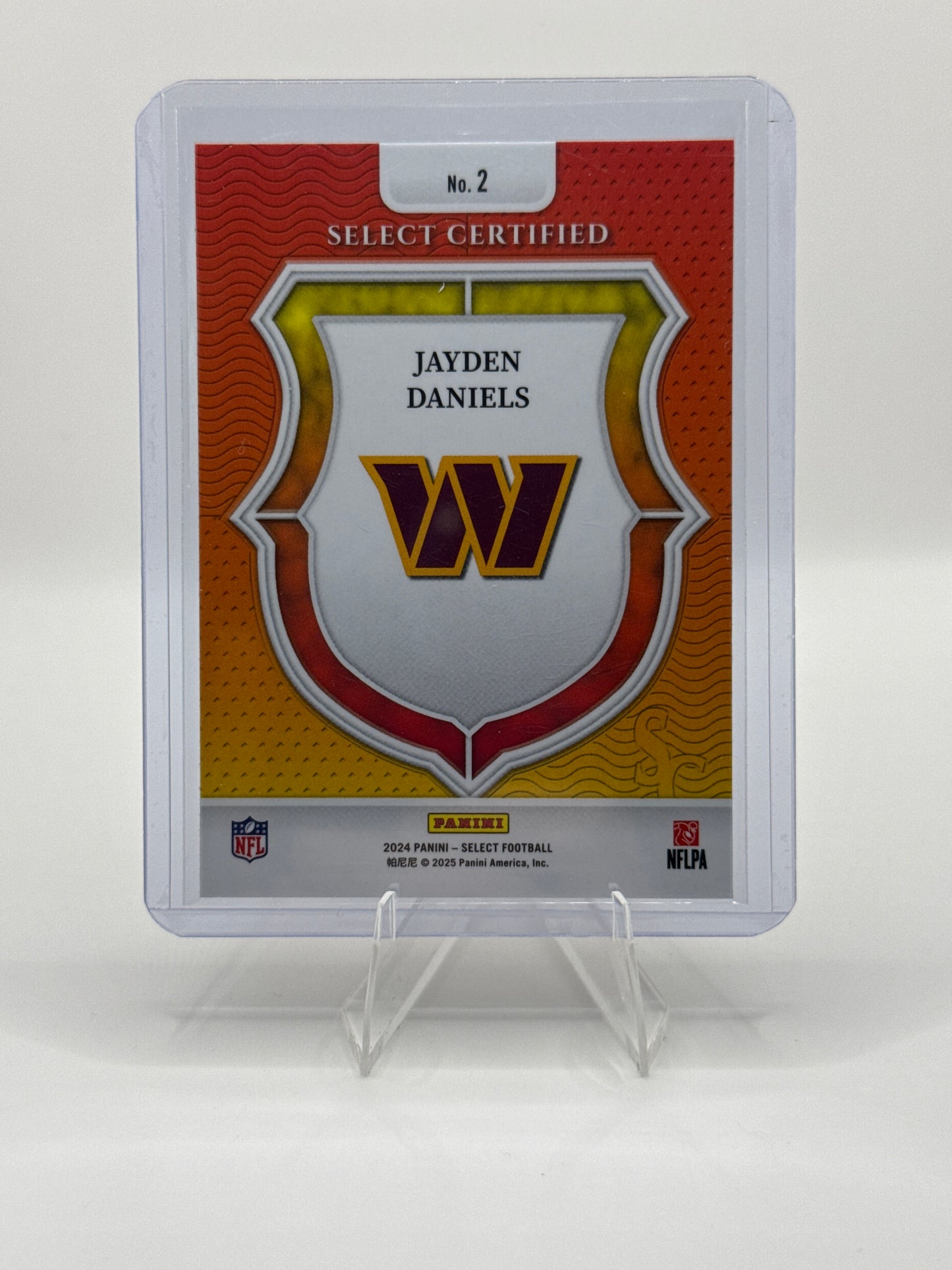 Jayden Daniels (Rookie) #2 Select Certified 2024 Panini - Select Football