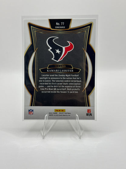 Kamari Lassiter (Rookie) #77 Concourse Level 2024 Panini - Select Football