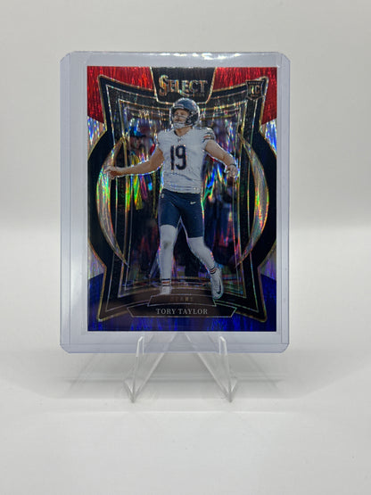 Tory Taylor (Rookie) #1 Red Blue Prizm Shock Concourse Level 2024 Panini - Select Football