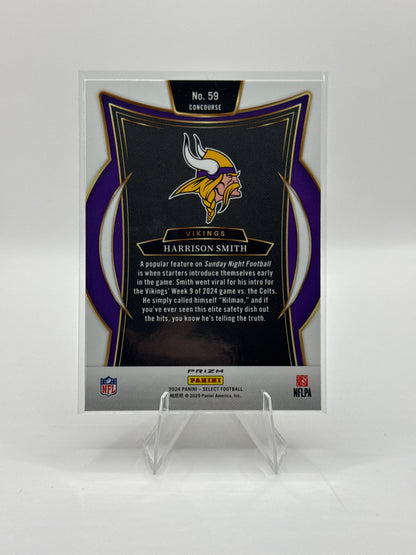 Harrison Smith #59 Red Black Prizm Shock Concourse Level